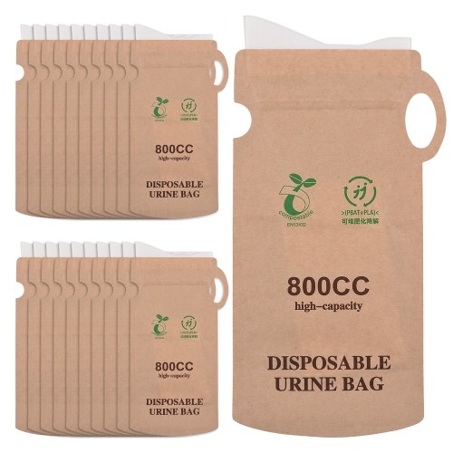 20pcs Emergency Disposable Urinal Bags Car Vomit Bag 800cc Camping Pee Bags Unisex Urine Bag for Travel, Traffic Jam, Elder, Babies, Pregnant Women, Patients
20pcs Emergency Disposable Urinal Bags Car Vomit Bag 800cc Camping Pee Bags Unisex Urine Bag for Travel, Traffic Jam, Elder, Babies, Pregnant Women, Patients