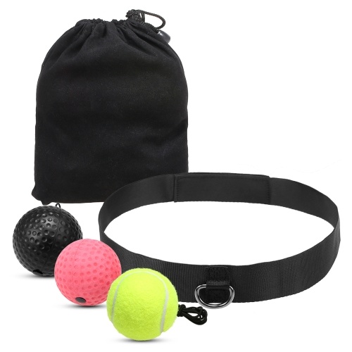 Boxing Reflex Ball Set 3 Level Punching Training Balls with Nylon Sport Headband
Boxing Reflex Ball Set 3 Level Punching Training Balls with Nylon Sport Headband