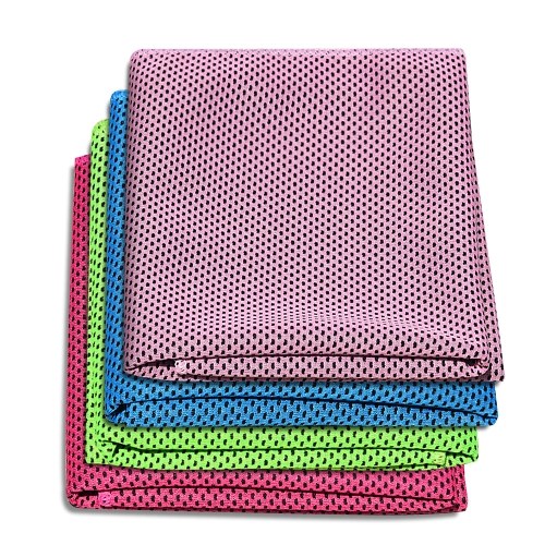 4 Pack Cooling Towel Set Breathable Sweat Absorbent Ice Cold Cooling Towel for Yoga Fitness Camping Travel Leisure
4 Pack Cooling Towel Set Breathable Sweat Absorbent Ice Cold Cooling Towel for Yoga Fitness Camping Travel Leisure