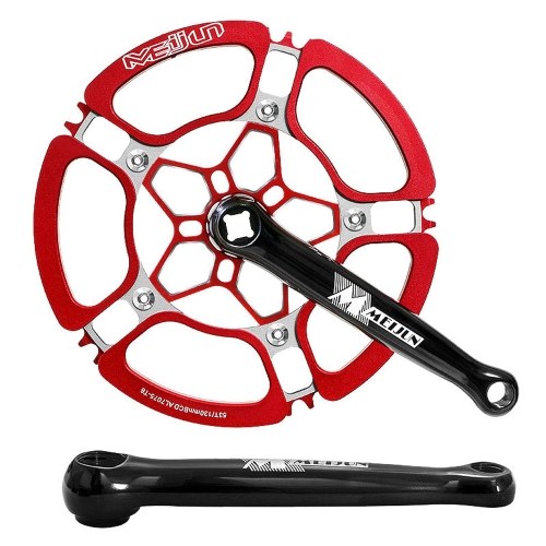 Bicycle Crank Chainwheel 45T 47T 53T Aluminum Alloy Single-speed Crankset Bicycle Accessories Bike Tooth Plate 130mm BCD
Bicycle Crank Chainwheel 45T 47T 53T Aluminum Alloy Single-speed Crankset Bicycle Accessories Bike Tooth Plate 130mm BCD