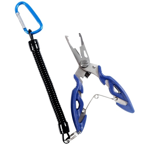 Multifunctional Fishing Pliers Scissors Fishing Line Cutter Hook Remover Fishing Clamp Tool with Coiled Lanyard
Multifunctional Fishing Pliers Scissors Fishing Line Cutter Hook Remover Fishing Clamp Tool with Coiled Lanyard