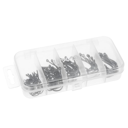 76PCS Рыболовные крючки Ассорти из рыболовного крючка Колючий крюк Смешанный размер Крючки Аксессуары для рыбалки с коробкой
76PCS Рыболовные крючки Ассорти из рыболовного крючка Колючий крюк Смешанный размер Крючки Аксессуары для рыбалки с коробкой