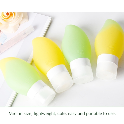 78ml Refillable Mango Shaped Travel Bottle Set Leakproof Squeezable Silicone Bottles Kit Style Yellow
78ml Refillable Mango Shaped Travel Bottle Set Leakproof Squeezable Silicone Bottles Kit Style Yellow