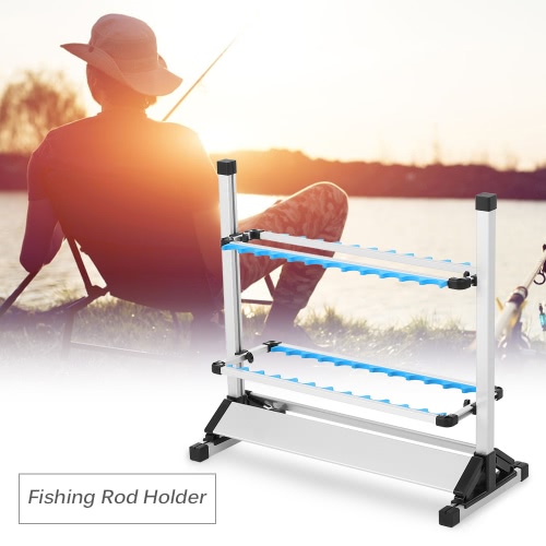 24 Fishing Rod Rack Holder Lightweight Aluminum Alloy Fishing Rod Fishing Pole Stand Shelf Mount Fishing Tackle Holder
24 Fishing Rod Rack Holder Lightweight Aluminum Alloy Fishing Rod Fishing Pole Stand Shelf Mount Fishing Tackle Holder