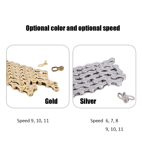 Silver Mountain Bike Road Bicycle Accessories Practical Bicycle Chain for 6 / 7 / 8 Speed
Silver Mountain Bike Road Bicycle Accessories Practical Bicycle Chain for 6 / 7 / 8 Speed