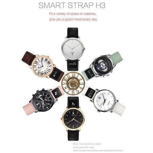 H3 20mm Leather Smart Watchband H3 20mm Leather Smart Watchband