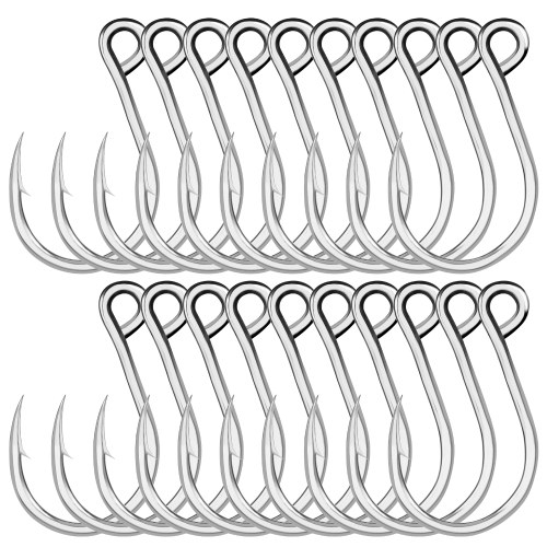 20 PCS Fishing Hook High Carbon Steel Barbed Hook Extra Strong Hook for Saltwater Freshwater Fishing
20 PCS Fishing Hook High Carbon Steel Barbed Hook Extra Strong Hook for Saltwater Freshwater Fishing
