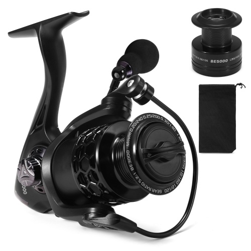 13+1BB Fishing Reel Smooth Spinning Reel with Spare Plastic Spools Interchangeable Collapsible Handle Fishing Tackle
13+1BB Fishing Reel Smooth Spinning Reel with Spare Plastic Spools Interchangeable Collapsible Handle Fishing Tackle