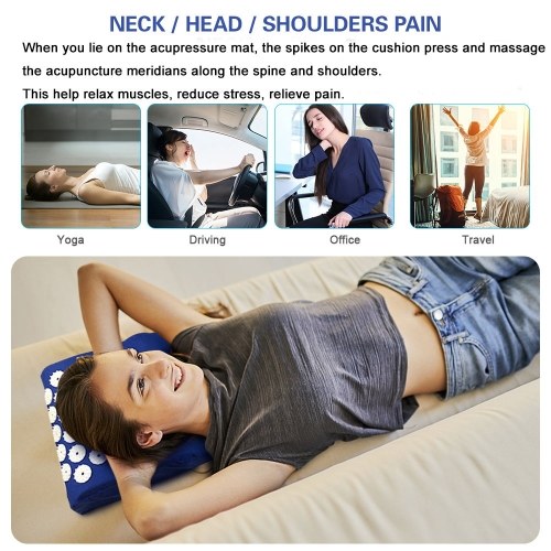 Acupuncture Cushion Pillow Acupressure Pillow Massage Pillow Pad for Neck Massage Cushion
Acupuncture Cushion Pillow Acupressure Pillow Massage Pillow Pad for Neck Massage Cushion