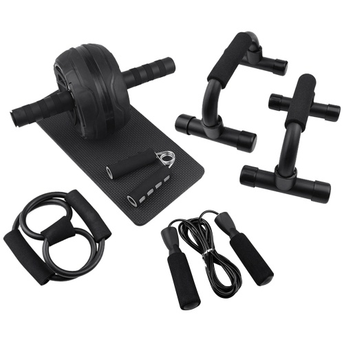 AB Wheel Roller Kit Abdominal Wheel Set with Push-Up Bar Jump Rope Hand Gripper and Knee Pad Home Gym Workout Equipment for Fitness Training
AB Wheel Roller Kit Abdominal Wheel Set with Push-Up Bar Jump Rope Hand Gripper and Knee Pad Home Gym Workout Equipment for Fitness Training