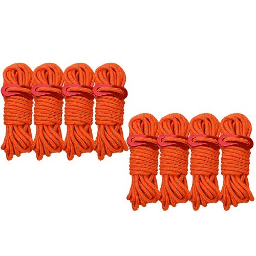 8pcs 8m Camping Reflective Tent Rope Tent Accessories Drawstring Wind Rope Buckle Outdoor Camping Tent Rope Set
8pcs 8m Camping Reflective Tent Rope Tent Accessories Drawstring Wind Rope Buckle Outdoor Camping Tent Rope Set