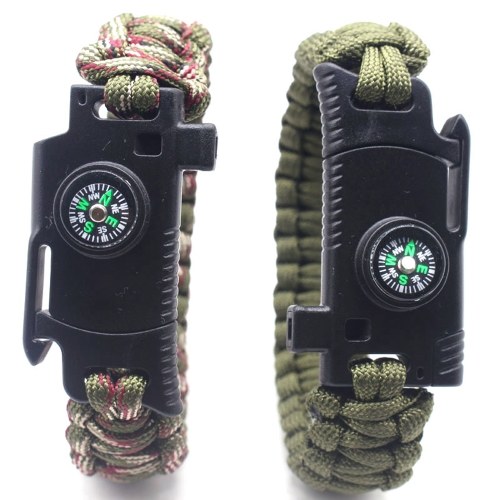 Umbrella Bracelet Outdoor Multi-functional Hand Rope Camping Survival Emergency Bracelet red+black Umbrella Bracelet Outdoor Multi-functional Hand Rope Camping Survival Emergency Bracelet red+black