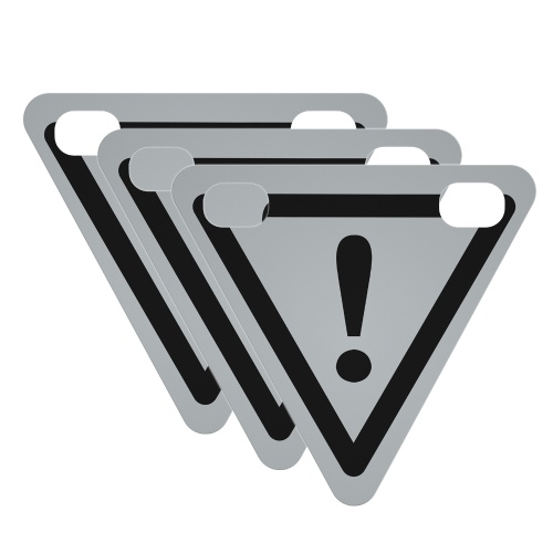 3 Pack Cycling Reflective Sign Bicycle Warning Triangle Reflector Night Triangle Reflective Magnetic Stickers for Running Riding Outdoor Sports
3 Pack Cycling Reflective Sign Bicycle Warning Triangle Reflector Night Triangle Reflective Magnetic Stickers for Running Riding Outdoor Sports