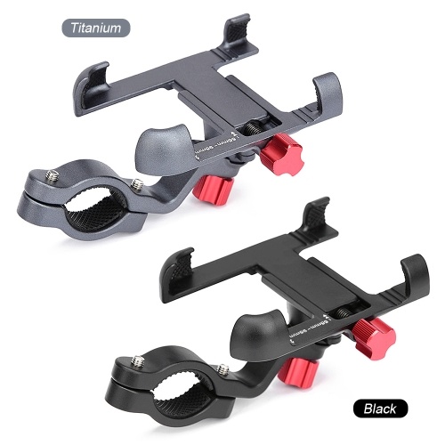 

Strong Aluminum Alloy Bike Phone Mount Bicycle Motorcycle Phone Holder 360° Rotation Adjustable Phone Cradle 31.8mm Handlebar