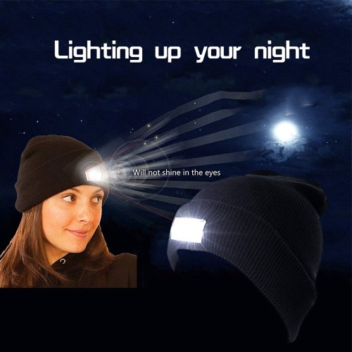 Multi-purpose Ultra Bright 5 LED Winter Warm Beanie Cap Unisex Cool Lighted Stocking Cap Kintted Hat Outdoor Flashlight Lamp
Multi-purpose Ultra Bright 5 LED Winter Warm Beanie Cap Unisex Cool Lighted Stocking Cap Kintted Hat Outdoor Flashlight Lamp