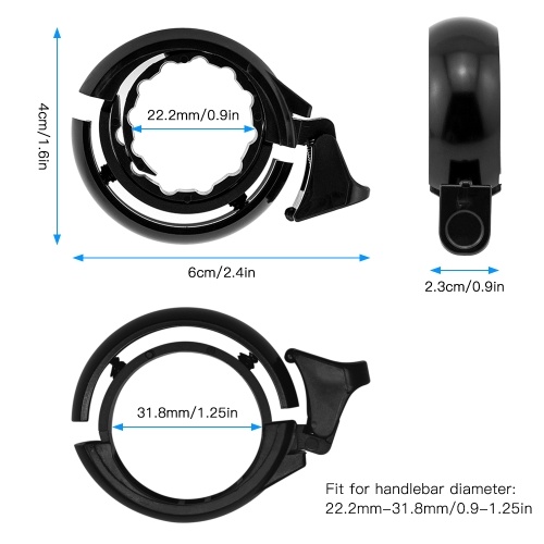 Bike Bell Bicycle Ring Bell with Loud Crisp Clear Sound for Mountain Bike Road Bike Electric Bike
Bike Bell Bicycle Ring Bell with Loud Crisp Clear Sound for Mountain Bike Road Bike Electric Bike