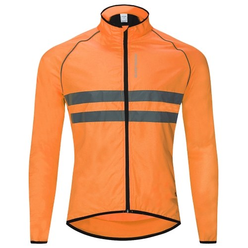 Reflective Long Sleeve Bicycle Jersey Wind Coat Jacket Water-resistant Windproof Outdoor Sports Bike Cycling Running Jacket
Reflective Long Sleeve Bicycle Jersey Wind Coat Jacket Water-resistant Windproof Outdoor Sports Bike Cycling Running Jacket