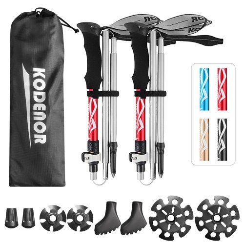 2 PCS Collapsible Trekking Poles Set Men Women Walking Poles Lightweight Hiking Sticks For Trekking Camping Traveling Climbing
2 PCS Collapsible Trekking Poles Set Men Women Walking Poles Lightweight Hiking Sticks For Trekking Camping Traveling Climbing