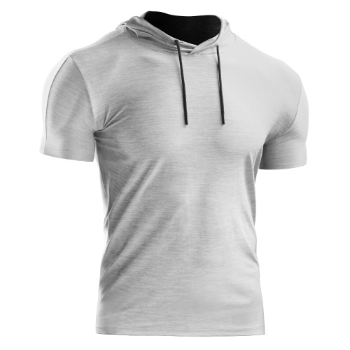 Men Summer Sports T-Shirt Solid Color Hooded Short Sleeve Drawstring Quick-Dry Breathable Running Gym Sportswear
Men Summer Sports T-Shirt Solid Color Hooded Short Sleeve Drawstring Quick-Dry Breathable Running Gym Sportswear
