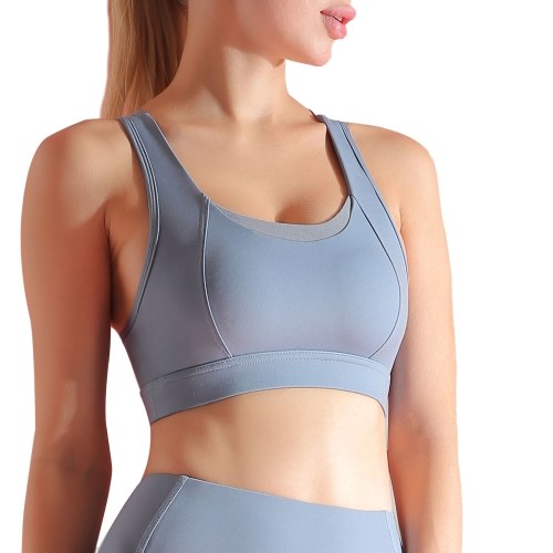 Women Padded Sports Bra Hollow Out Racer Back Mesh Splicing Bras Yoga Running Workout Crop Tops
Women Padded Sports Bra Hollow Out Racer Back Mesh Splicing Bras Yoga Running Workout Crop Tops