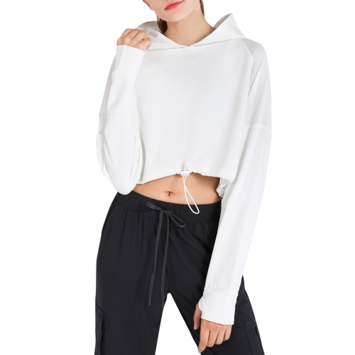 Women's Hoodie Crop Tops with Thumb Holes Drawstring Long Sleeve Sweatshirt Pullover for Sports Casual Tops Autumn
Women's Hoodie Crop Tops with Thumb Holes Drawstring Long Sleeve Sweatshirt Pullover for Sports Casual Tops Autumn