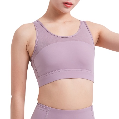 Women Sport Bra Hollow Out Mesh Splicing Wireless Detachable Pad Breathable Running Gym Yoga Underwear Sport Vest
Women Sport Bra Hollow Out Mesh Splicing Wireless Detachable Pad Breathable Running Gym Yoga Underwear Sport Vest