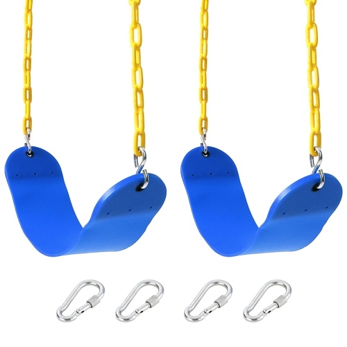Swings Seat Playground Swing Set with EVA Seats Plastic Coated Chain Snap Hooks and Carabiners
Swings Seat Playground Swing Set with EVA Seats Plastic Coated Chain Snap Hooks and Carabiners