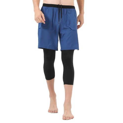 Men Running Shorts 2-in-1 with Pockets Tight Liner Cropped Sport Pants for Basketball Running Workout
Men Running Shorts 2-in-1 with Pockets Tight Liner Cropped Sport Pants for Basketball Running Workout