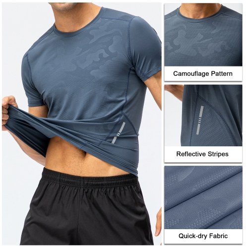 Summer New Sport T-Shirt Quick Dry Breathable O Neck Camouflage T-Shirts for Running Workout Hiking Outdoor
Summer New Sport T-Shirt Quick Dry Breathable O Neck Camouflage T-Shirts for Running Workout Hiking Outdoor