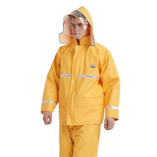 Outdoor Rain Snow Resistant Coat Adult Thicken PVC Jacket Pant Waterproof Suit with Hood and Mask for Outdoor Cycling Farm Work Fishing
Outdoor Rain Snow Resistant Coat Adult Thicken PVC Jacket Pant Waterproof Suit with Hood and Mask for Outdoor Cycling Farm Work Fishing