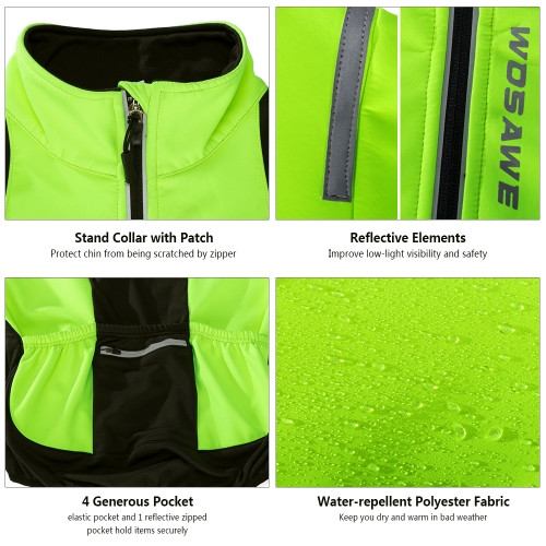 WOSAWE Men's Cycling Jacket Windproof Warm Fleece Winter MTB Bike Bicycle Riding Jersey Outdoor Sport Coat
WOSAWE Men's Cycling Jacket Windproof Warm Fleece Winter MTB Bike Bicycle Riding Jersey Outdoor Sport Coat