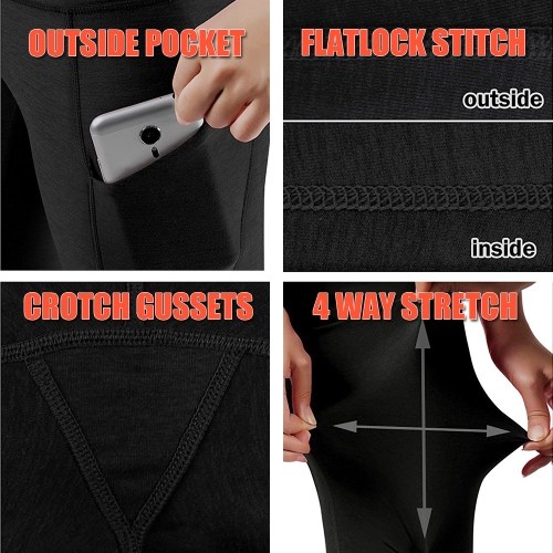 Women's High Waist Yoga Pants Tummy Control Workout Running 4 Way Stretch Yoga Leggings Tights with Pocket
Women's High Waist Yoga Pants Tummy Control Workout Running 4 Way Stretch Yoga Leggings Tights with Pocket