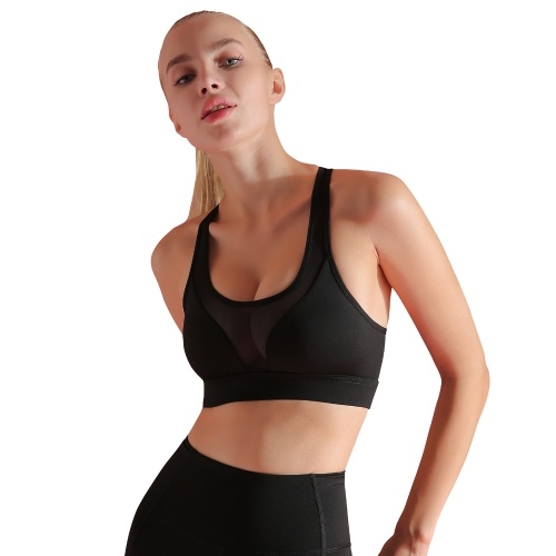 Women Padded Sports Bra Pockets Racer Back Mesh Splicing Bras Yoga Running Workout Crop Tops
Women Padded Sports Bra Pockets Racer Back Mesh Splicing Bras Yoga Running Workout Crop Tops