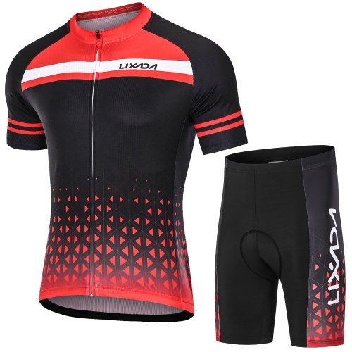 Lixada Men Cycling Jersey Set Breathable Quick-Dry Short Sleeve and Padded Shorts MTB Cycling Outfit Set
Lixada Men Cycling Jersey Set Breathable Quick-Dry Short Sleeve and Padded Shorts MTB Cycling Outfit Set