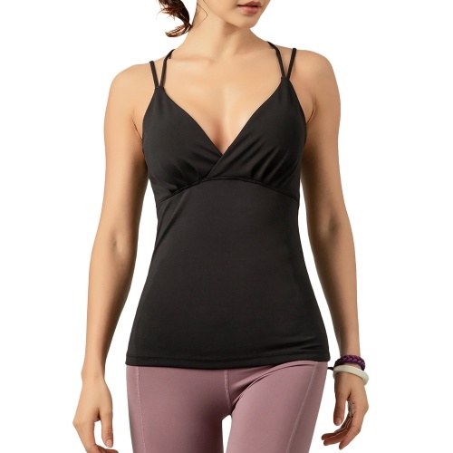 Woman Sport Tank-Top Quick Dry Elastic Sleeveless Padded Crop Tops Vest V-Neck Camisole Sport Running
Woman Sport Tank-Top Quick Dry Elastic Sleeveless Padded Crop Tops Vest V-Neck Camisole Sport Running