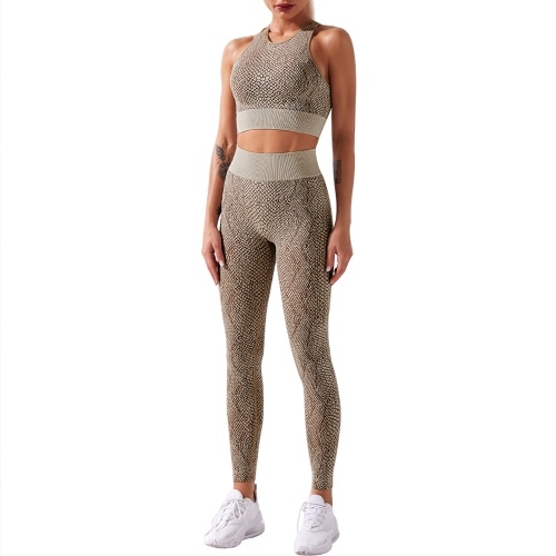Women Yoga Suit Snake Pattern Quick Dry Seamless High Waist Legging with Stretch Sports Bra Workout Sportswear
Women Yoga Suit Snake Pattern Quick Dry Seamless High Waist Legging with Stretch Sports Bra Workout Sportswear