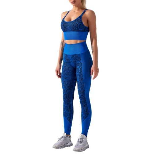 Women Workout Set Snakeskin Print 2 Pieces Bra Tights Suit Strapping Criss-cross Bra High Waist Leggings Sports Wear
Women Workout Set Snakeskin Print 2 Pieces Bra Tights Suit Strapping Criss-cross Bra High Waist Leggings Sports Wear