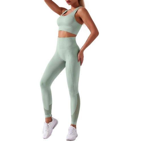 Women Sport Bra and Leggings Set Cycling Yoga Pants Hollow Out Racer Back High Waist for Gym Home Streets 2Pcs
Women Sport Bra and Leggings Set Cycling Yoga Pants Hollow Out Racer Back High Waist for Gym Home Streets 2Pcs