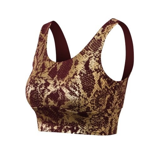 Women Sports Bra Snake Skin Print Removable Padded Elastic Longline Camisole Yoga Running Gym Tank Tops
Women Sports Bra Snake Skin Print Removable Padded Elastic Longline Camisole Yoga Running Gym Tank Tops