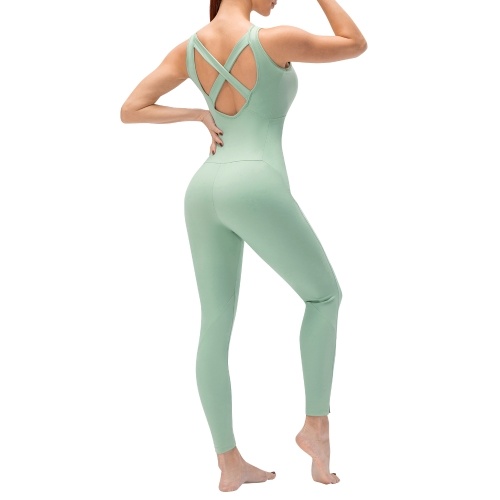 Women Yoga Jumpsuit with Pockets Sleeveless Leggings Open Back Fitness Workout Bodysuit Rompers
Women Yoga Jumpsuit with Pockets Sleeveless Leggings Open Back Fitness Workout Bodysuit Rompers