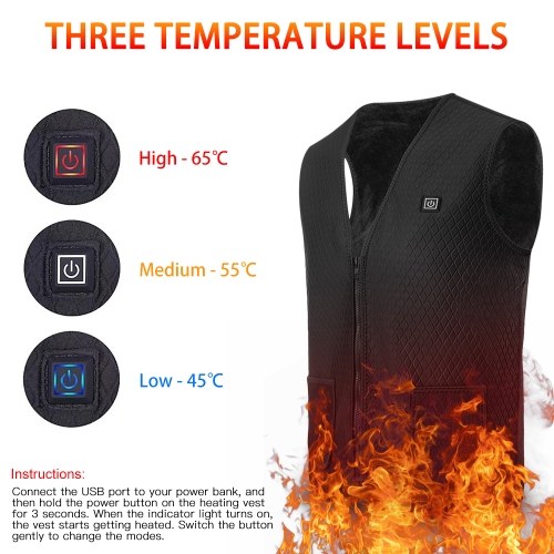 Lixada Heated Vest USB Electric Heating Vest Waistcoat Heated Clothing for Men and Women
Lixada Heated Vest USB Electric Heating Vest Waistcoat Heated Clothing for Men and Women