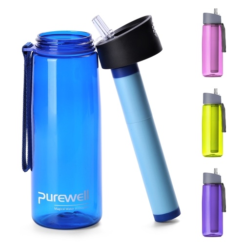 650ml Outdoor Water Filter Bottle Water Filtration Bottle Purifier for Camping Hiking Traveling
650ml Outdoor Water Filter Bottle Water Filtration Bottle Purifier for Camping Hiking Traveling