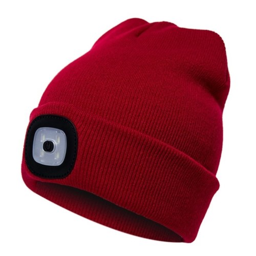 

USB Interface Sport Knitting Hat Lamp Autumn Winter Season Outdoor Sport Fishing Riding Keep Warm Hat