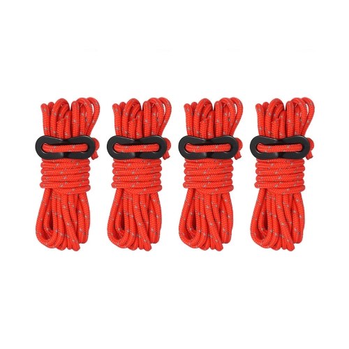 4pcs 3.5m*4mm Camping Reflective Tent Ropes Set Drawstring Wind Ropes with Aluminum Alloy Buckle Outdoor Accessories
4pcs 3.5m*4mm Camping Reflective Tent Ropes Set Drawstring Wind Ropes with Aluminum Alloy Buckle Outdoor Accessories