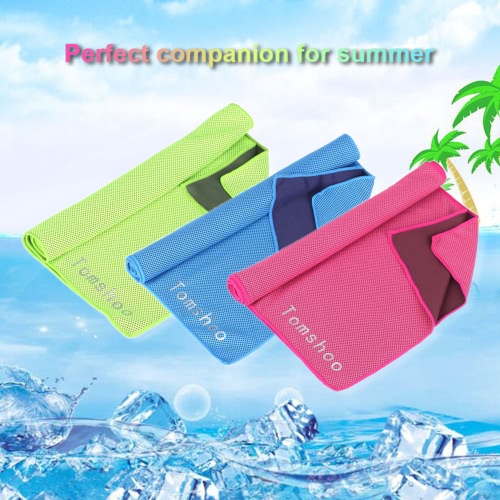 TOMSHOO 32*105cm Microfiber Reusable Sports Compact Towel TOMSHOO 32*105cm Microfiber Reusable Sports Compact Towel