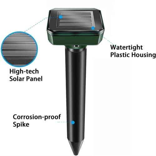 4Pcs Solar-powered Waterproof Mole Rat Repellent Sonic Mole Repellent Solar Ultrasonic Expeller Spike Garden Pest Deterrent Solar Insect Expeller Circular / Square Rodent Repeller Mouse Expeller Mole Remover Vole Repellent
4Pcs Solar-powered Waterproof Mole Rat Repellent Sonic Mole Repellent Solar Ultrasonic Expeller Spike Garden Pest Deterrent Solar Insect Expeller Circular / Square Rodent Repeller Mouse Expeller Mole Remover Vole Repellent