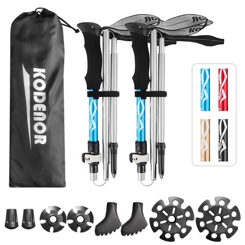 2 PCS Collapsible Trekking Poles Set Men Women Walking Poles Lightweight Hiking Sticks For Trekking Camping Traveling Climbing
2 PCS Collapsible Trekking Poles Set Men Women Walking Poles Lightweight Hiking Sticks For Trekking Camping Traveling Climbing