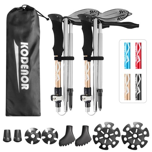 2 PCS Collapsible Trekking Poles Set Men Women Walking Poles Lightweight Hiking Sticks For Trekking Camping Traveling Climbing
2 PCS Collapsible Trekking Poles Set Men Women Walking Poles Lightweight Hiking Sticks For Trekking Camping Traveling Climbing