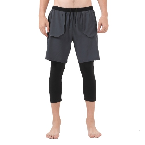 Men Running Shorts 2-in-1 with Pockets Tight Liner Cropped Sport Pants for Basketball Running Workout
Men Running Shorts 2-in-1 with Pockets Tight Liner Cropped Sport Pants for Basketball Running Workout