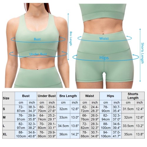Women Yoga Bra Shorts Set Padded Strappy Back Wide Waistband Workout Pilates Running Sports 2PCS
Women Yoga Bra Shorts Set Padded Strappy Back Wide Waistband Workout Pilates Running Sports 2PCS